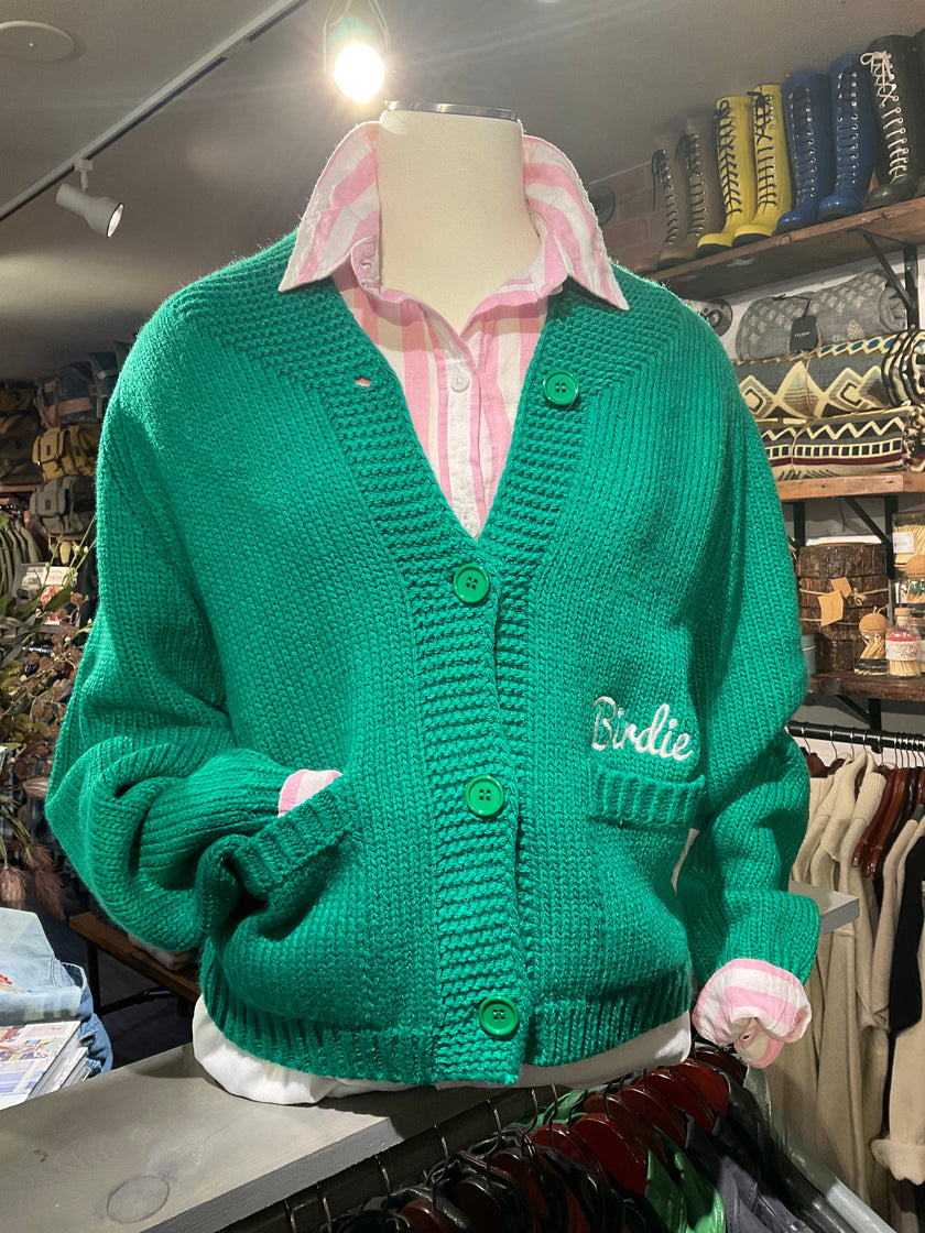 Birdie I ❤ Golf Birdie Cardigan Front