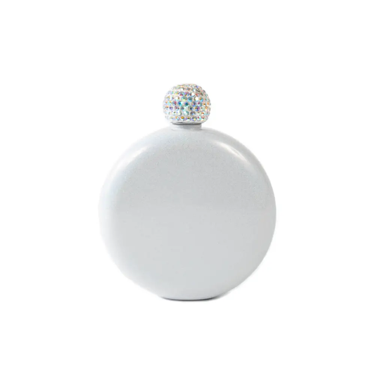 The Crown Jewel Flask 5oz CO-3457 | White