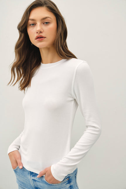 Ultra Soft Ribbed Classic Crewneck LS