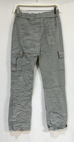 Darcy Solid Cargo Crinkle Jogger Pant | Grey (Back)