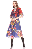 Aratta Autumn Blossom Shirt | Blue Floral