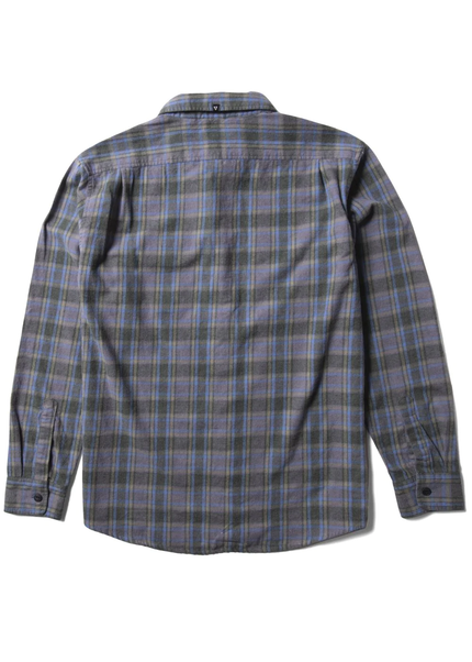 Vissla Mens Central Coast LS Flannel | Midnight back