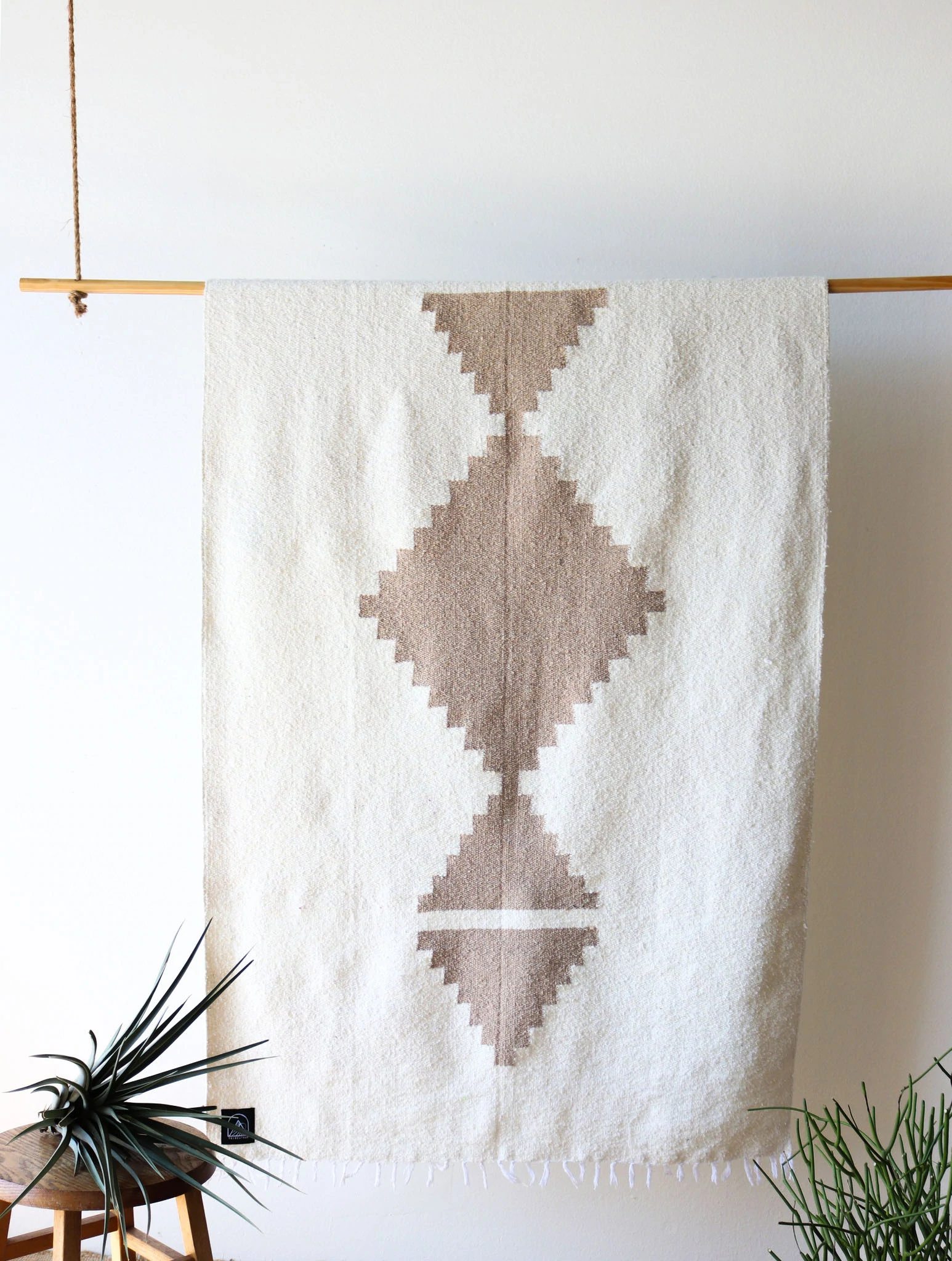Tribe & True Handwoven Blanket - Adobe Ivory X-Large display
