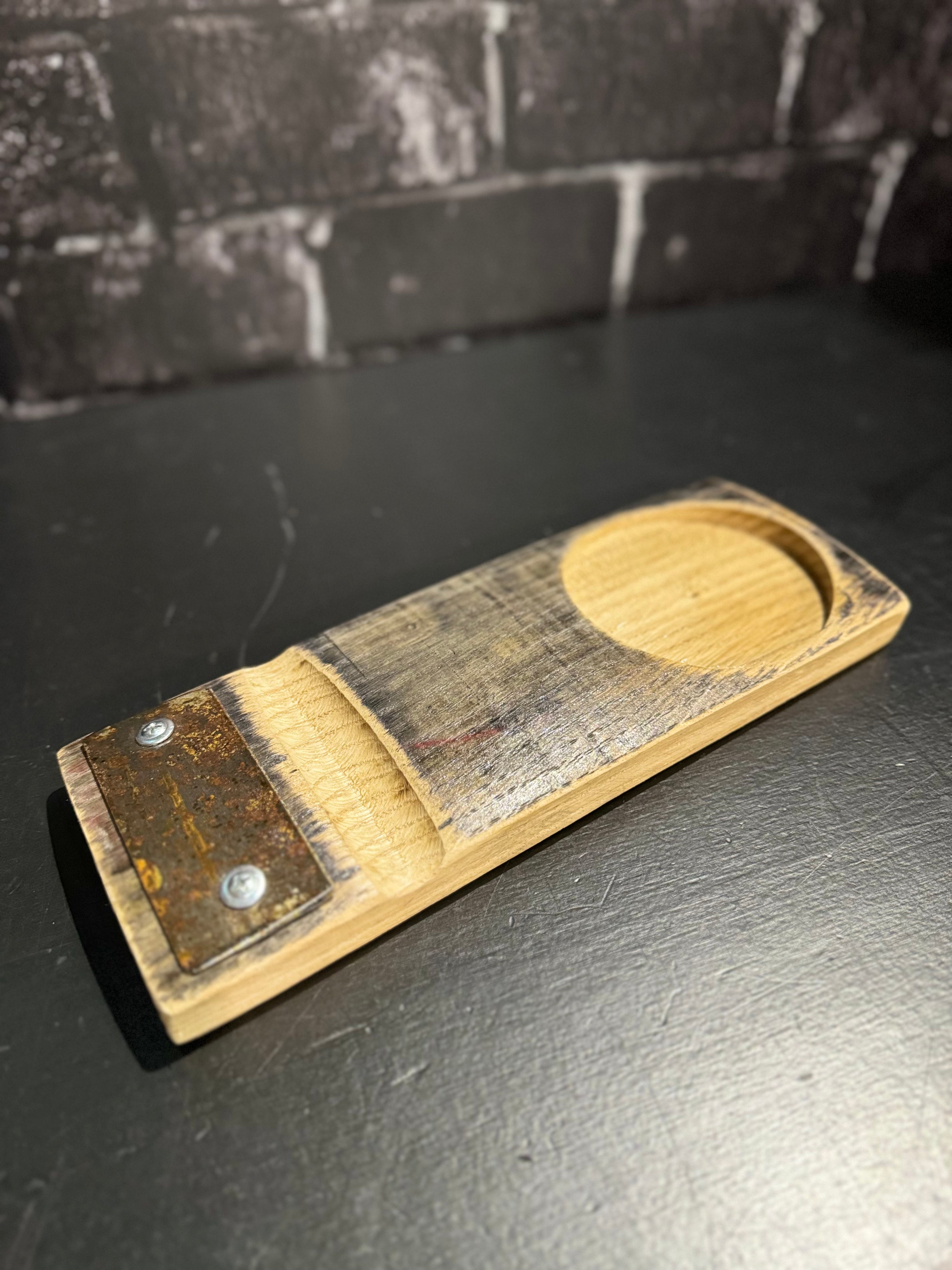 Barrel Stave Cigar Tray | Dark