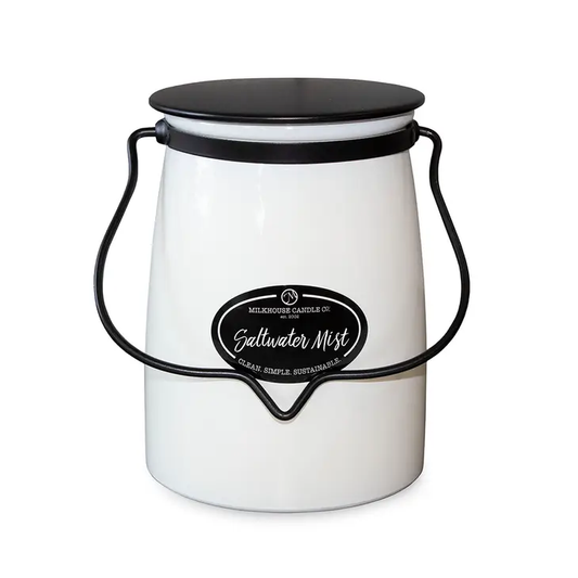 Milkhouse Butter Jar 22 oz: Salt Water Mist