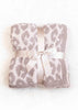 Taupe Leopard Print Blanket Dim: 60