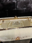 Beaded Bumble Bee Clutch inside