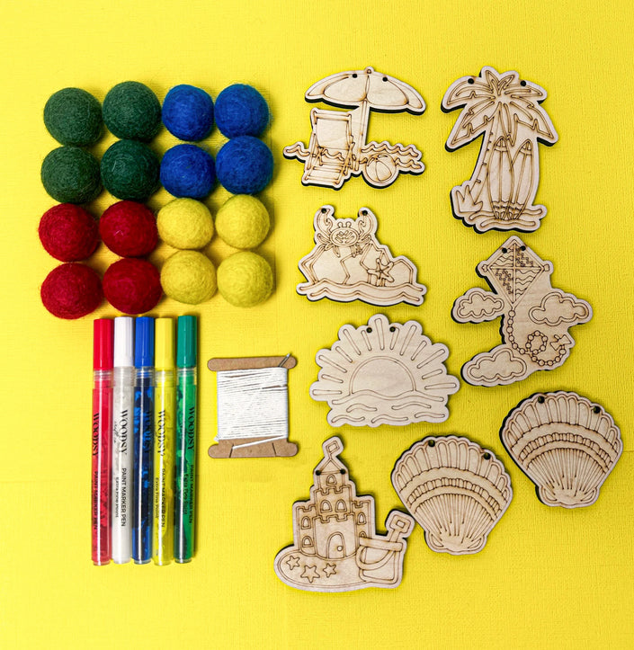 Do It Yourself Wood Garland beach as it comes