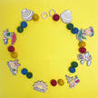 Do It Yourself Wood Garland beach colored in