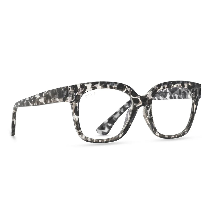 Ava Clear Leopard Blue Light Reader