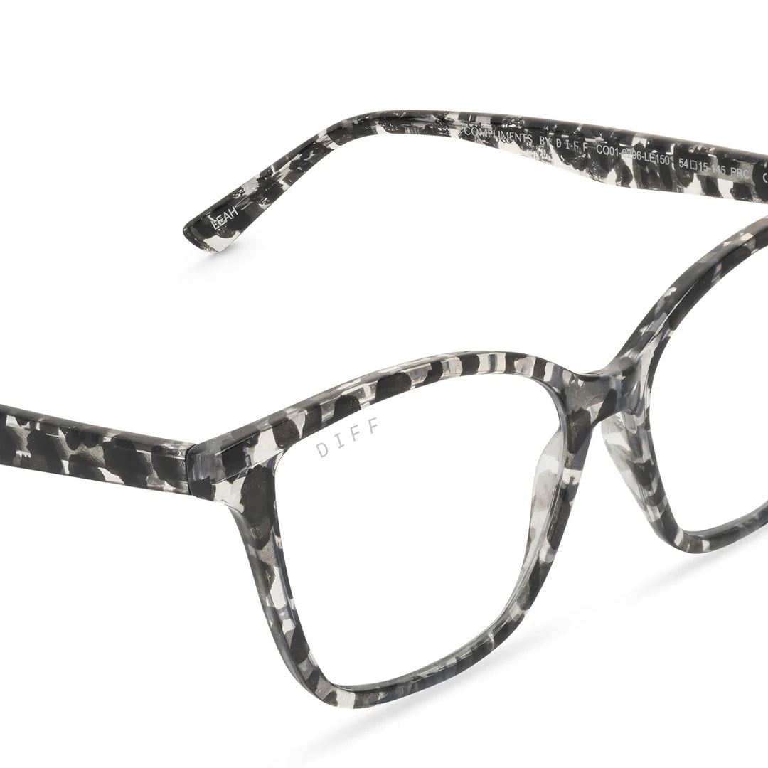 Leah Clear Leopard Bluelight Reader