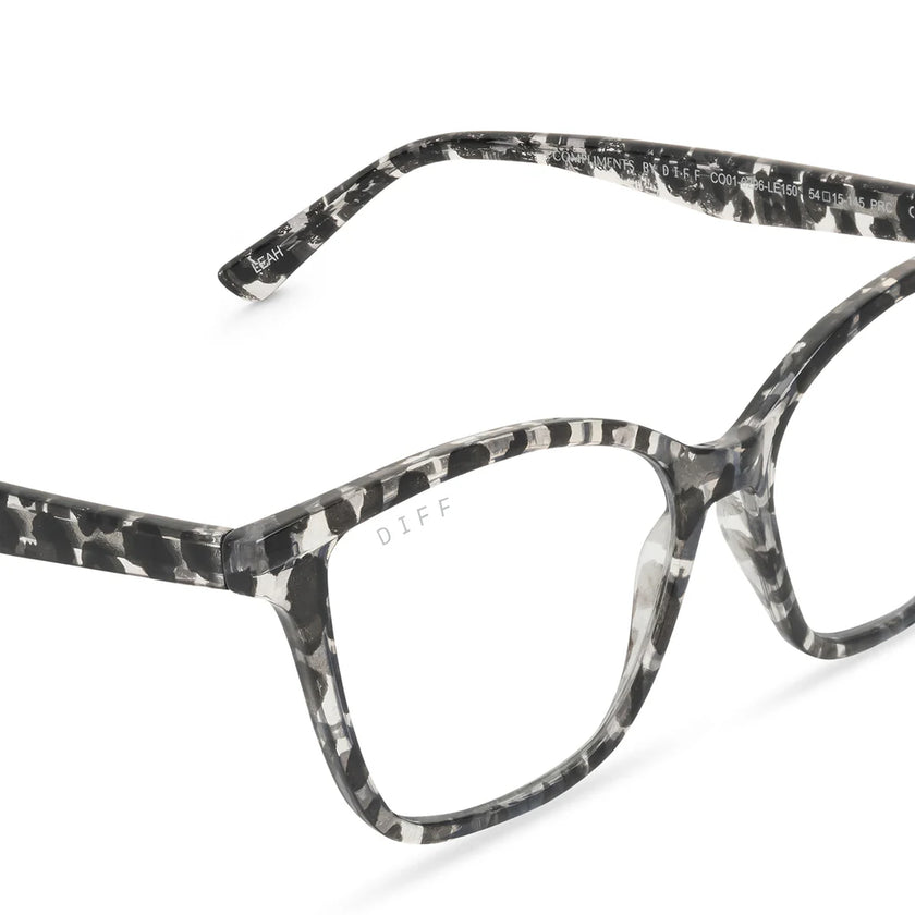 Leah Clear Leopard Bluelight Reader
