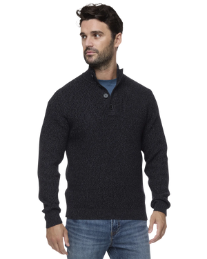 Denver 1/4 Cooling Button Mock Neck Sweater