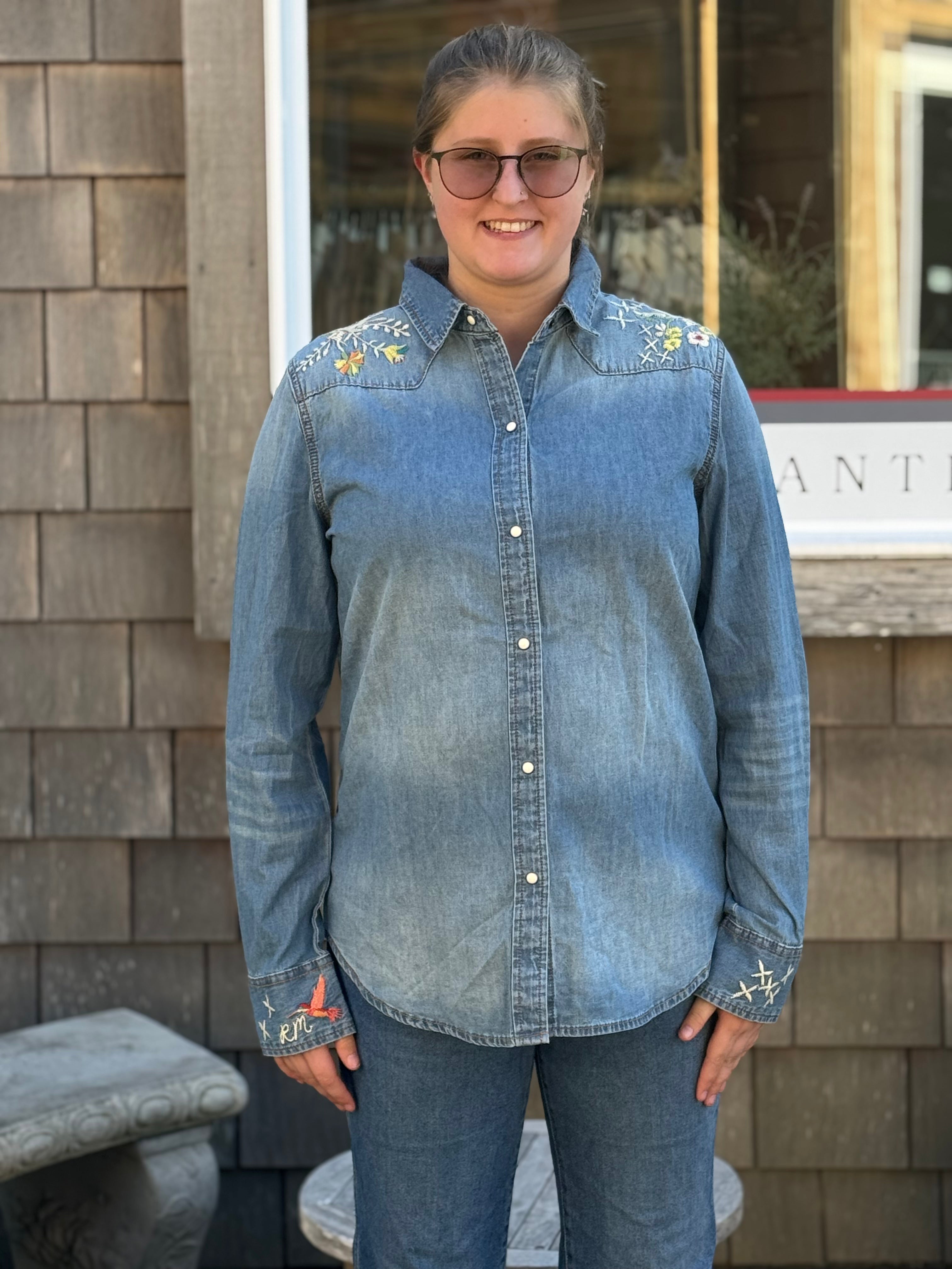 Coastal Hummingbird Shirt X  RachelleM front