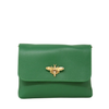 Connie Italian Leather Bumblebee Crossbody Kelly Green