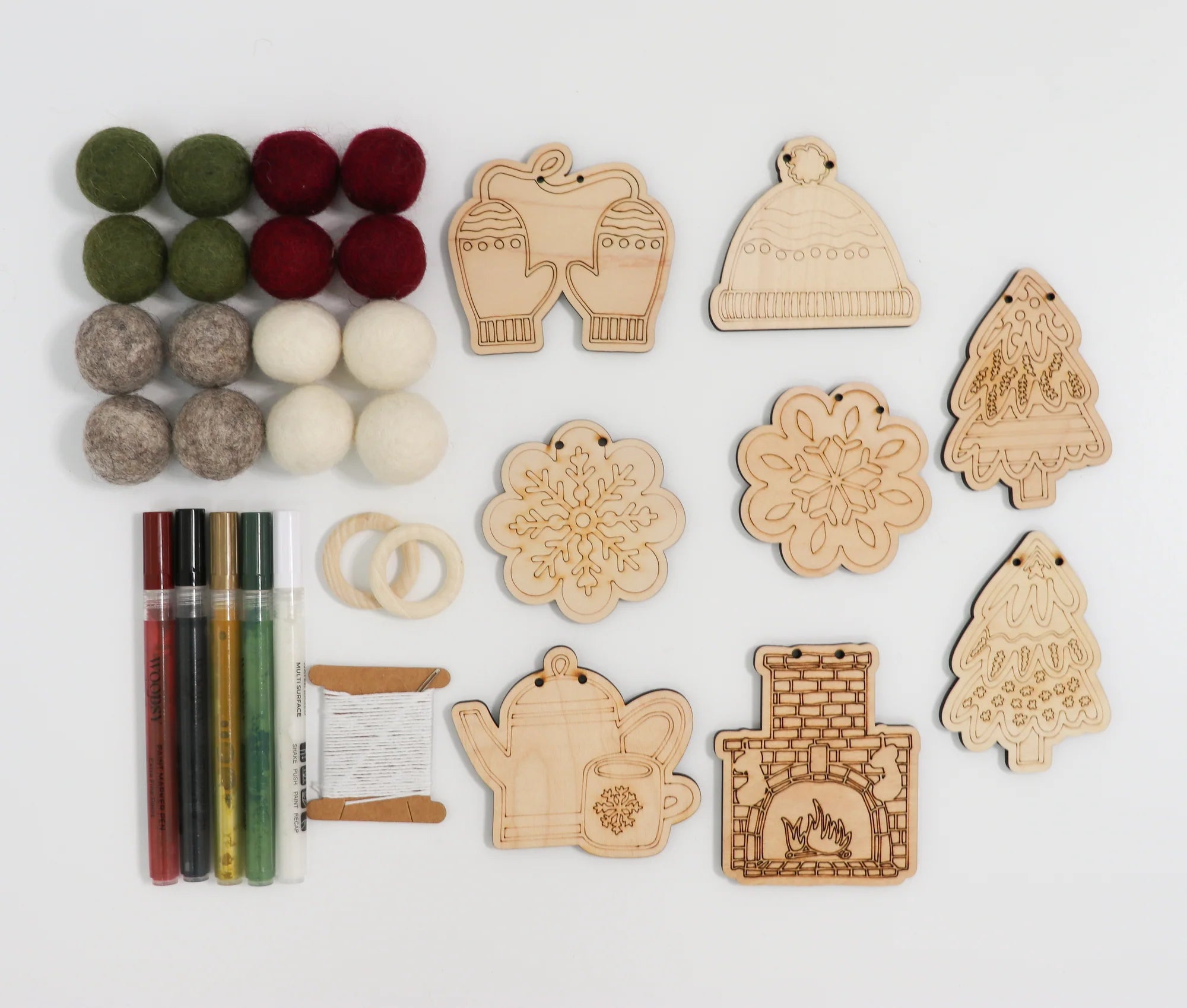 Do It Yourself Wood Garland cozy christmas as it comes
