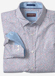 Cross Link White/Multi Color Print Cotton Shirt