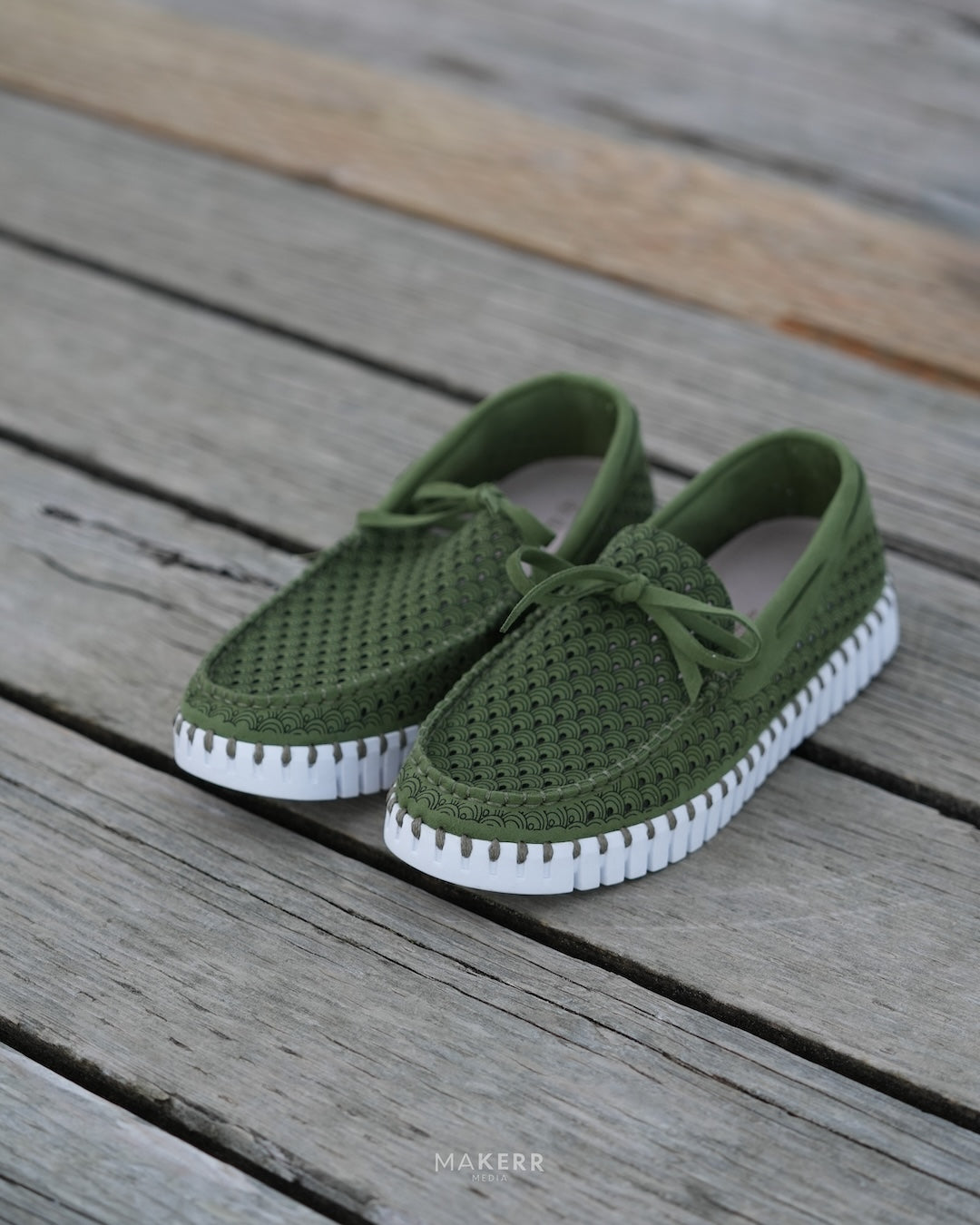 Ilse Jacobsen Tulip 3074 Boat Shoe artichoke Green