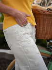 Elli Mid Rise Crop Flower Pants