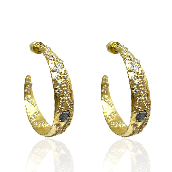 Gold Cosa Hoops