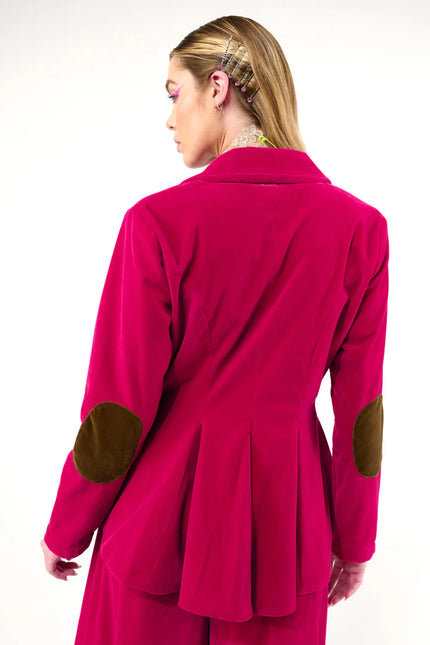 Jovie Blazer Fuchsia back