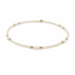 Erin Gray Gameday Waterproof Pearl Bracelet Pearl White and Gold