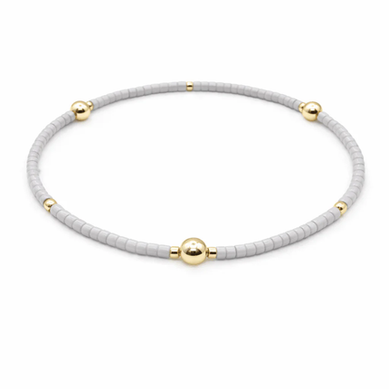 Erin Gray Waterproof Game Day Bracelet Gray and Gold