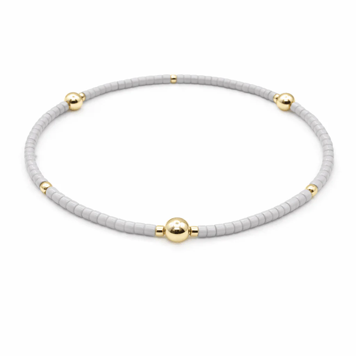 Erin Gray Waterproof Game Day Bracelet Gray and Gold