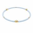 Erin Gray Waterproof Game Day Bracelet Light Blue and Gold