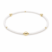 Erin Gray Waterproof Game Day Bracelet White and Gold
