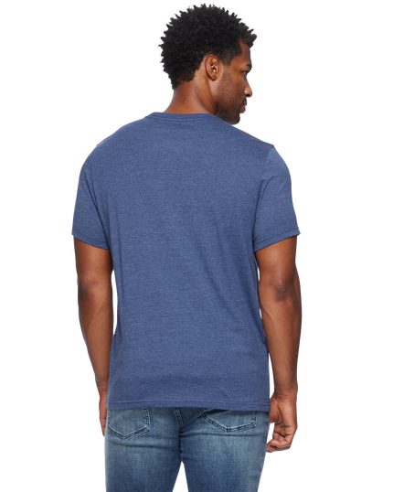 BBQ And  Bluegrass SS TEE Heather Navy back