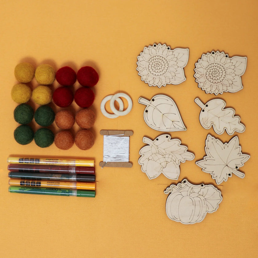 Do It Yourself Wood Garland fall harvest as it comes