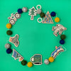 Do It Yourself Wood Garland adventure colored in