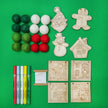Do It Yourself Wood Garland home for the holidays as it comes
