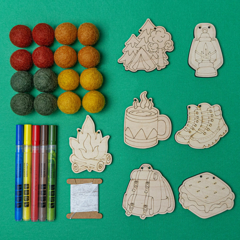 Do It Yourself Wood Garland camping as it comes