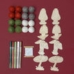 Do It Yourself Wood Garland mushroom as it comes