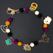 Do It Yourself Wood Garland halloween colored in