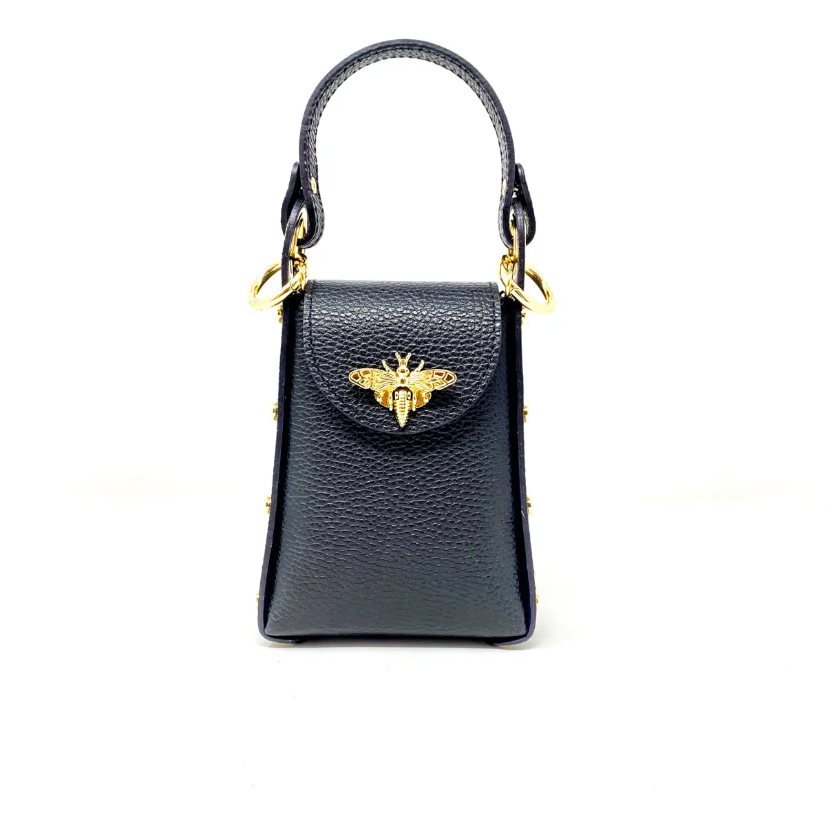Hannah Italian Crossbody and Clutch black