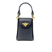 Hannah Italian Crossbody and Clutch black