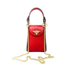 Hannah Italian Crossbody and Clutch red