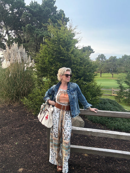 2 Thin Adjustable Strap Halter Belted Scarf Printed