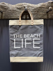 Face To Face Grey Market Tote - Beach Life front