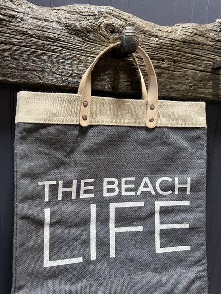 Face To Face Grey Market Tote - Beach Life