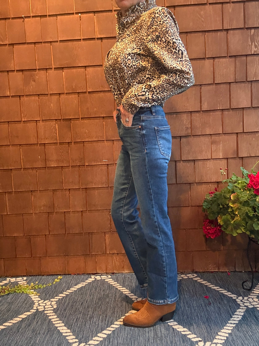High Rise Ankle Straight Adjustable W.B Jean