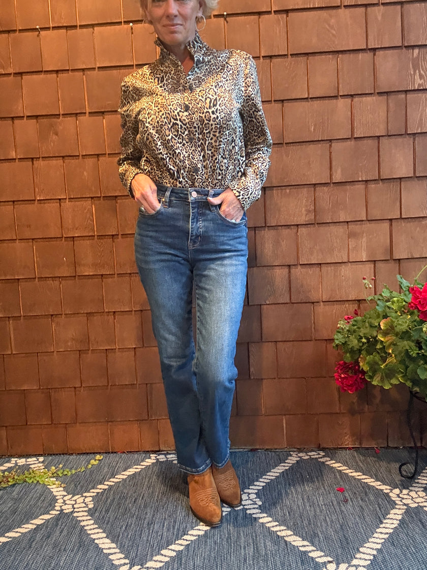 High Rise Ankle Straight Adjustable W.B Jean