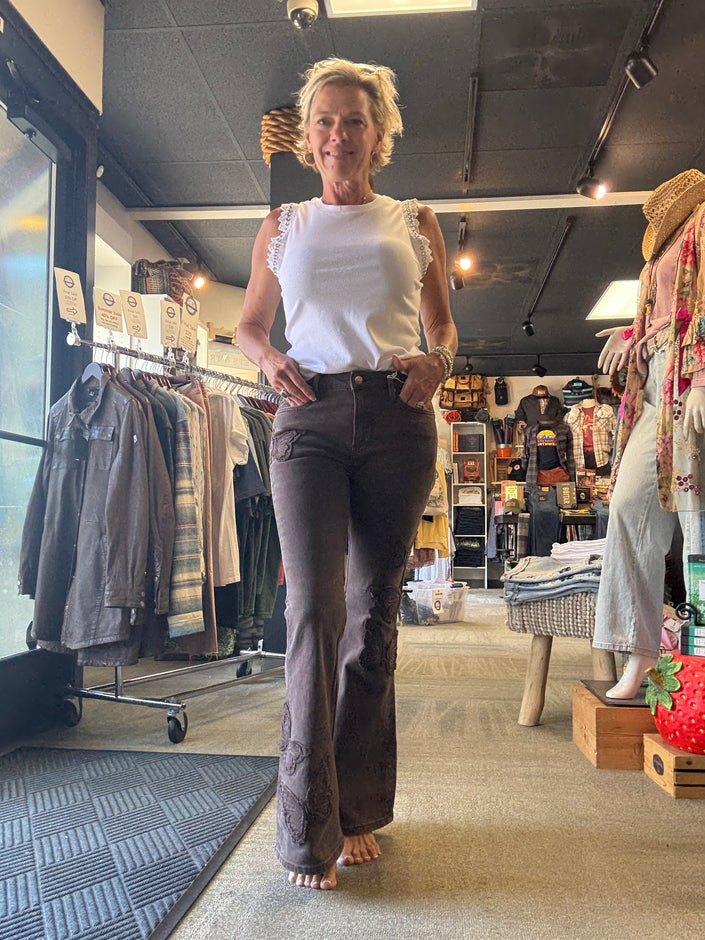 FARRAH X BUTTERFLY PACTHWORK front