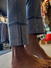 HIGH RISE CROP SLIM STRAIGHT CUFFED STONE DETAIL
