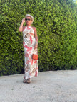 Blush Island Halter Neck Open Back Maxi Dress