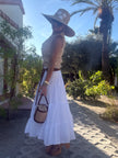 TIERED COTTON SKIRT side