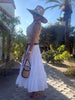 TIERED COTTON SKIRT side